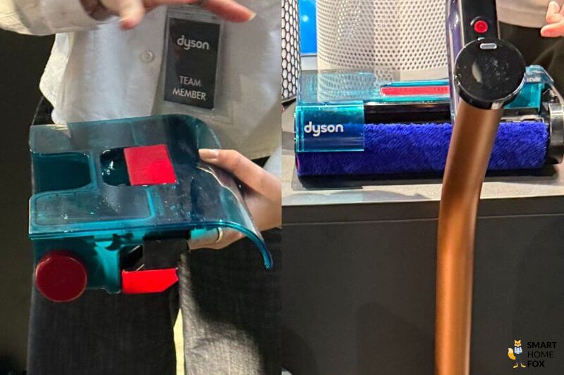 Dyson Clean+Wash Hygiene mit filterlosem Reinigungskopf – Schmutz und Wasser bleiben direkt im Kopf